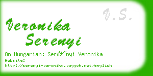 veronika serenyi business card